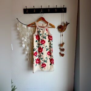 Chelsea and Violet Flower Embroidered Dress Size XS.